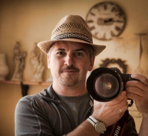 Self portrait in Rothenburg ob der Tauber, Germany.